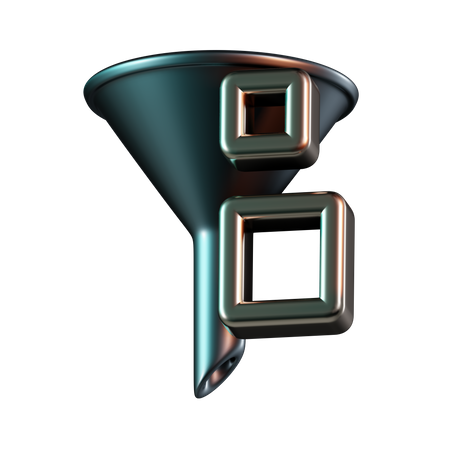 Classificar filtro crescente pequeno grande  3D Icon