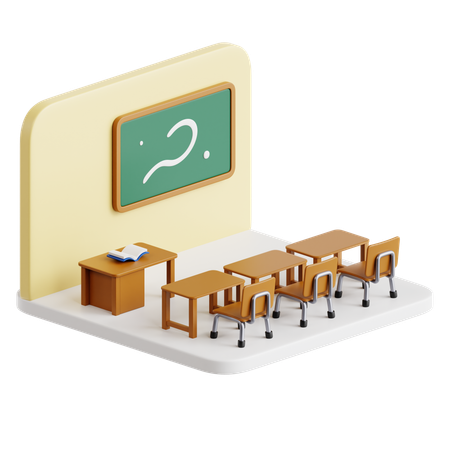 Classroom  3D Icon