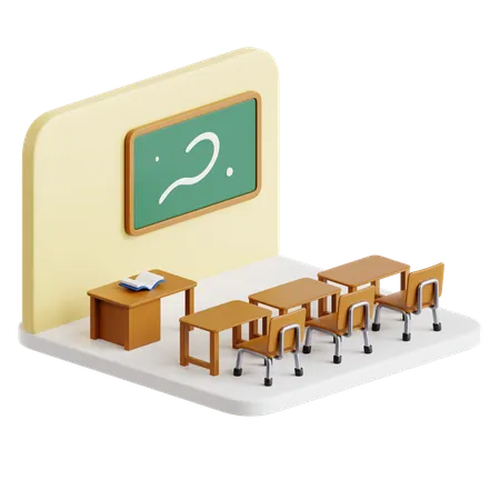 Classroom  3D Icon