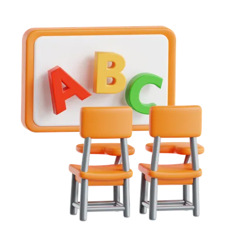 Classroom  3D Icon