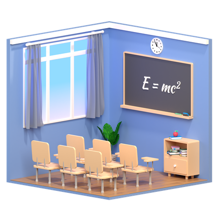 Classroom  3D Icon
