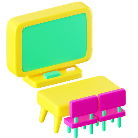 Classroom Board  3D Icon