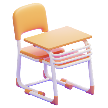 Classroom Chair  3D Icon