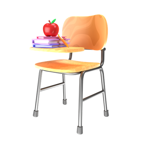 Classroom chair  3D Icon