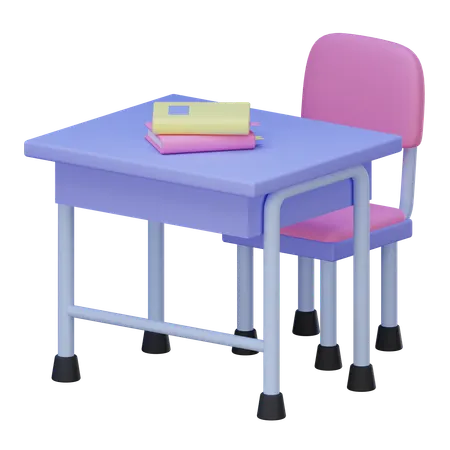 Classroom Desk  3D Icon