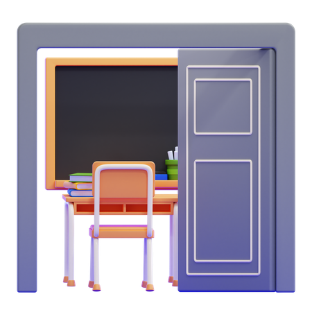 Classroom Door  3D Icon