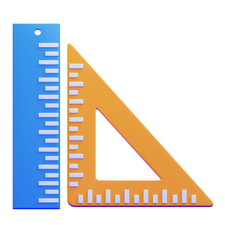 Classroom Ruler  3D Icon