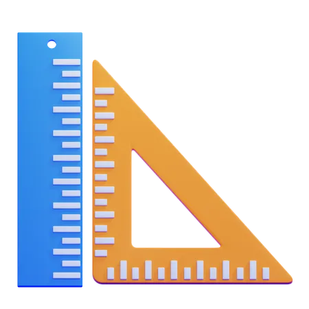 Classroom Ruler  3D Icon