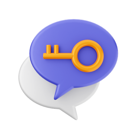 Clave de chat  3D Icon
