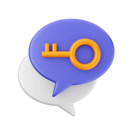 Notificacion De Burbuja De Chat 3 D 3D Icon