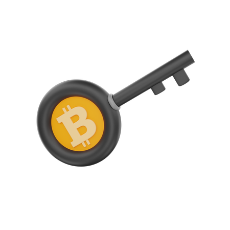 Clave de cifrado bitcoin  3D Icon