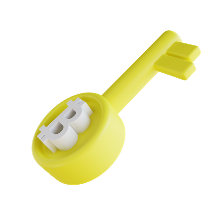 Clave de cifrado bitcoin  3D Icon