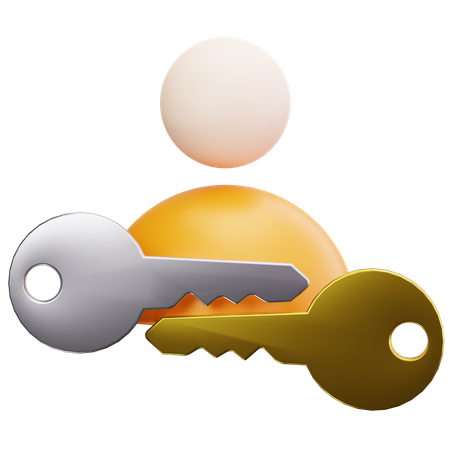 Clave de usuario  3D Icon