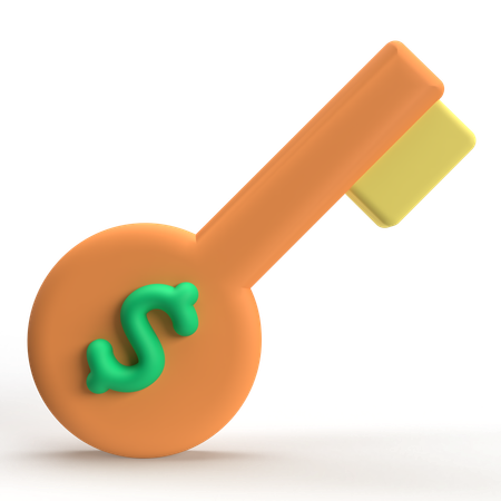 Clave financiera  3D Icon