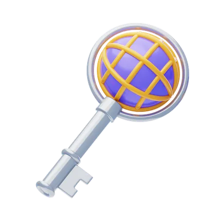 Clave global  3D Icon