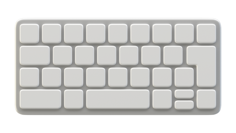 Clavier  3D Illustration