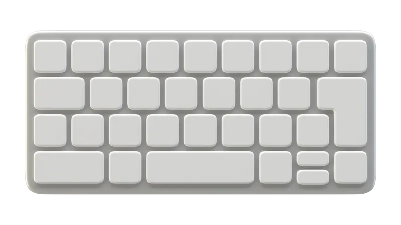 Clavier  3D Illustration