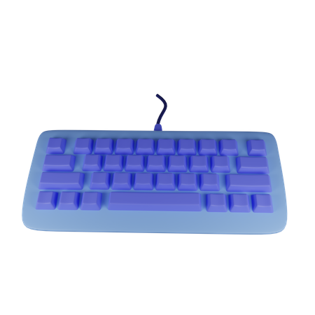 Clavier  3D Illustration