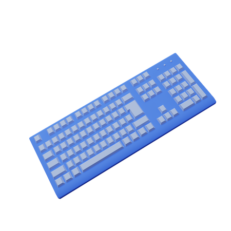 Clavier  3D Illustration