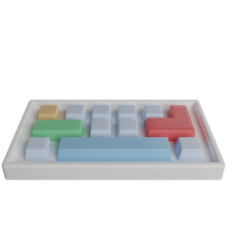 Clavier  3D Illustration