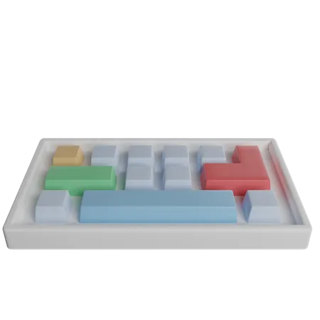 Clavier  3D Illustration