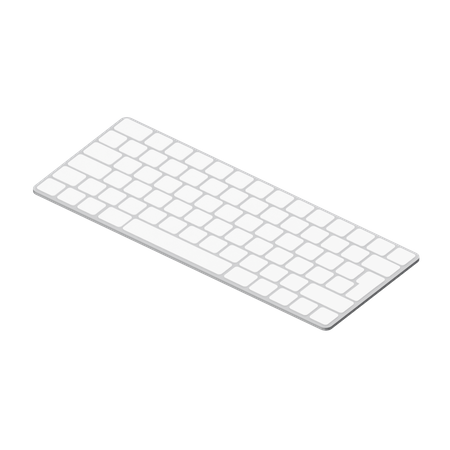 Clavier  3D Illustration