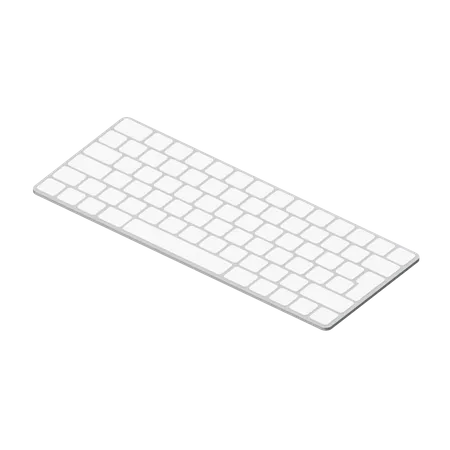 Clavier  3D Illustration