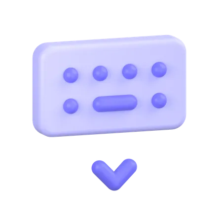 Clavier  3D Icon