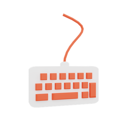 Console à clavier  3D Icon