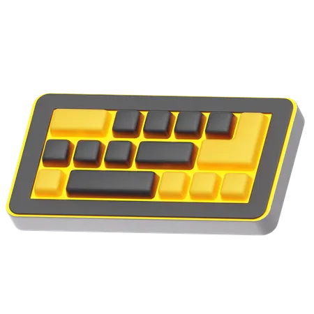 Clavier de jeu  3D Icon