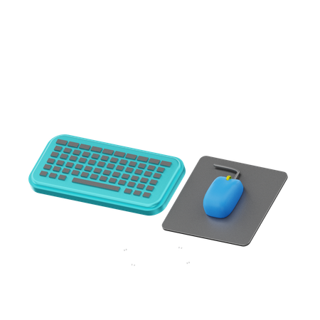 Clavier et souris d'ordinateur  3D Icon