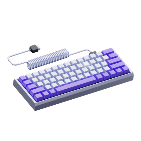 Clavier mécanique  3D Icon