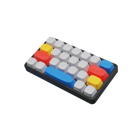 Clavier mécanique  3D Icon