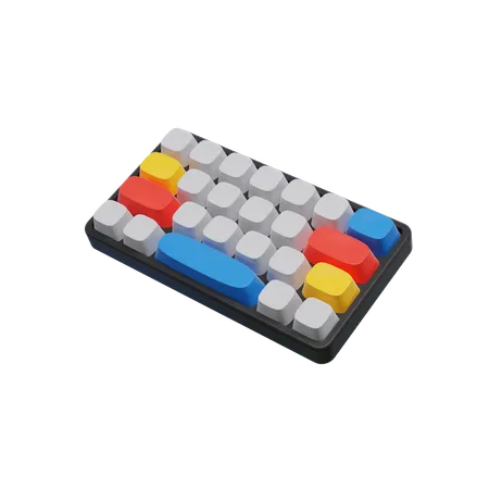 Clavier mécanique  3D Icon