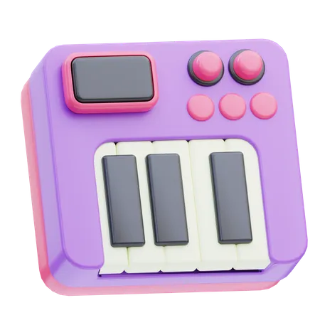 Clavier musical  3D Icon