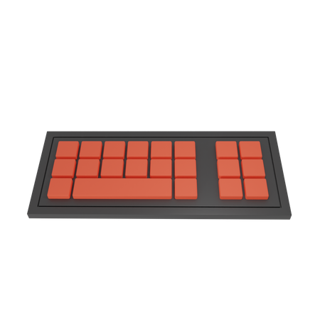 Clavier sans fil  3D Illustration