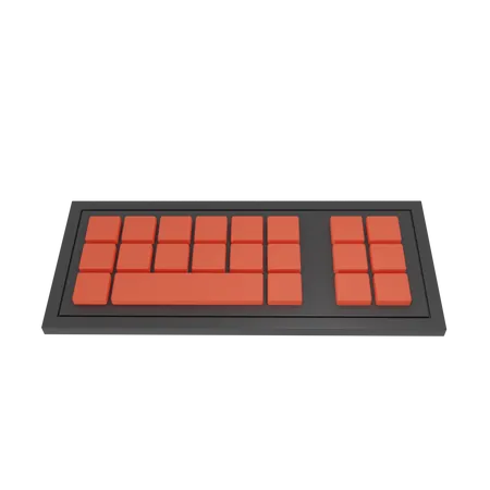 Clavier sans fil  3D Illustration