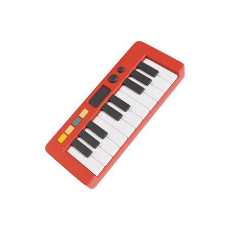 Synthétiseur à clavier  3D Icon