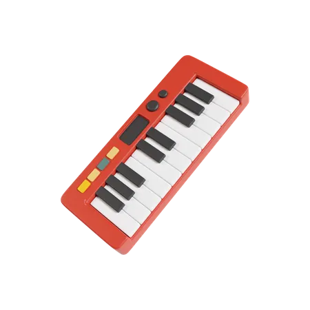 Synthétiseur à clavier  3D Icon