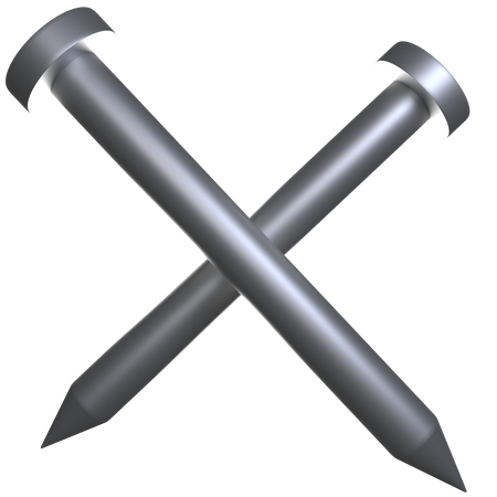 Clavo de hormigón  3D Icon