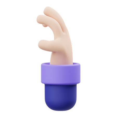 Claw Hand Gesture  3D Illustration