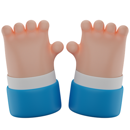 Clawing Hand Gesture  3D Icon