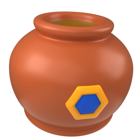 Clay Pot  3D Icon