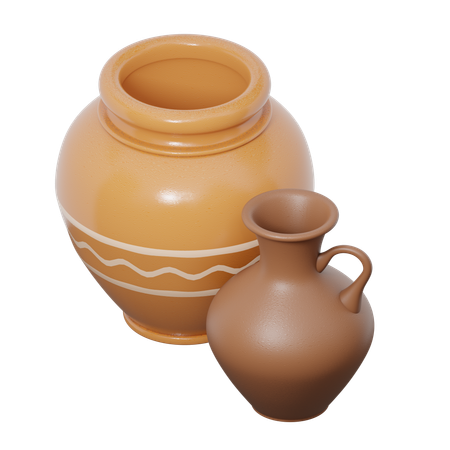 Clay Pot  3D Icon