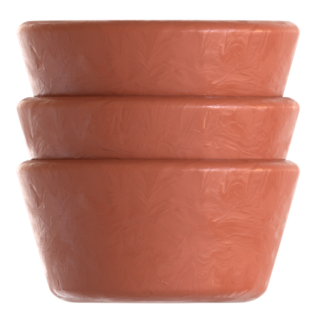 Clay pot  3D Icon