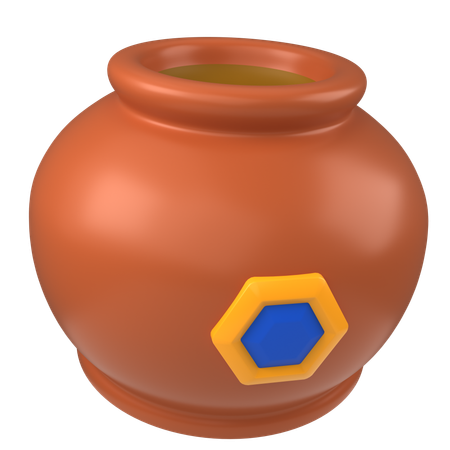 Clay Pot  3D Icon