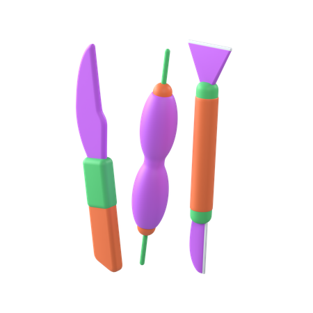 粘土道具  3D Icon
