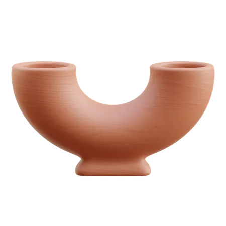 Clay Vase  3D Icon