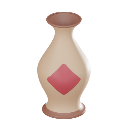 Clay Vase  3D Icon