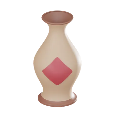 Clay Vase  3D Icon